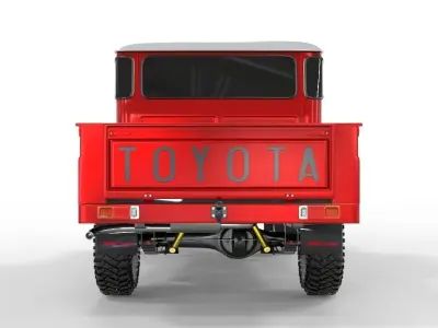 1980 Toyota Land Cruiser FJ45 Double Cab  3D model