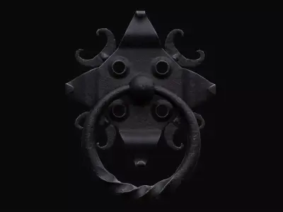 Door Knocker 01 Low-poly 3D model