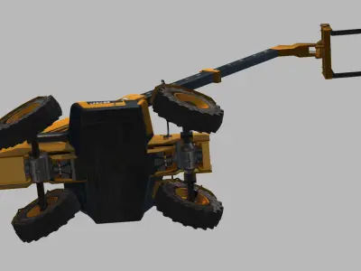 Telescopic Handler Forklift JCB 535 95 Low-poly 3D model