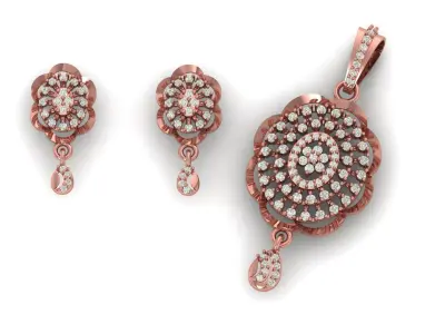 Pendant Necklace 3D print model 5