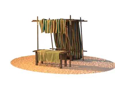 Market Stall tent 3D model