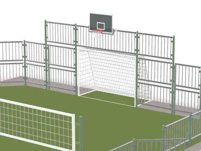 Multisport court 3D model