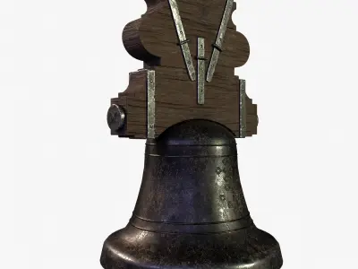 3D Church Bell Model  Game Ready Low-poly 3D model