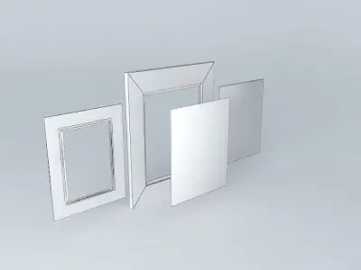 Picture Frame 2 Bespoke Satin Gold Leaf Free 3D model