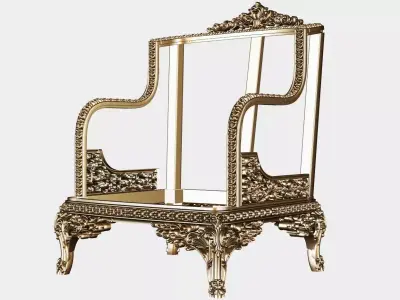 Carved single sofa for cnc 20 3D model