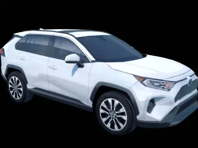 Toyota RAV4 2019 3D model Lowpoly Game Ready Asset Low-poly 3D model