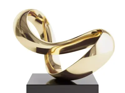 Abstract mobius sculpture by Richard Fox 3D model