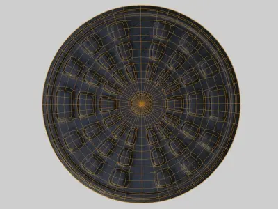 Manhole - Tombino city street decoration 3D model Free low-poly 3D model