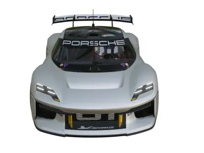 Porsche MissionRConcept 2021 Low-poly 3D model