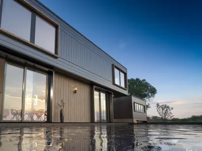 Modern House Cinema 4D Corona Render 3D model