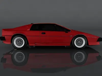Lotus Esprit 1980  Low-poly 3D model