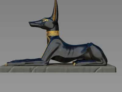 Anubis Shrine - CNC and 3D print model