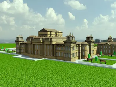 Blenheim Palace Low-poly 3D model