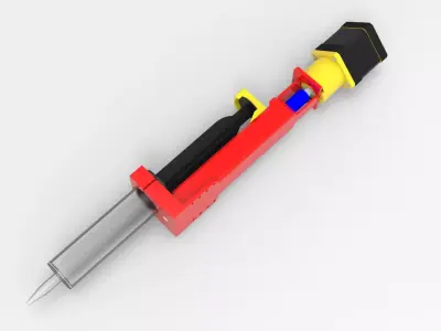 Clay and Ceramic 3D printer Extruder 3D model