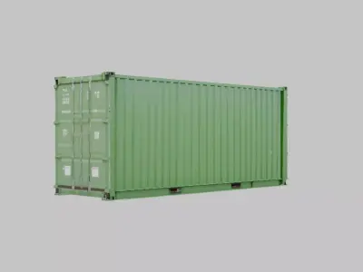 Detailed Shipping Container 3D Model Low-poly 3D model