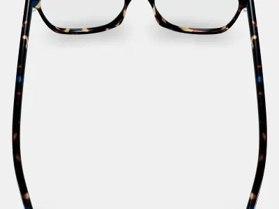 Yardley Eyeglasses in Blue Marbled Tortoise 3D model purchase