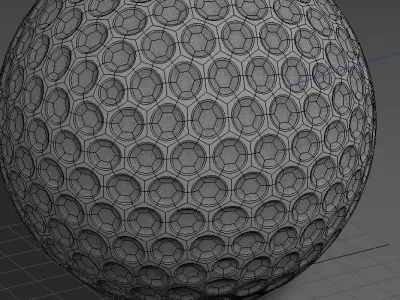 Golf ball 3D model