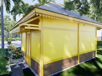 Engine House of the Sambas Sultanate Palace 3D model