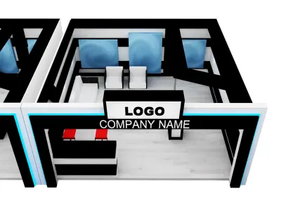 Booth Exhibition Stand a594b 3D model