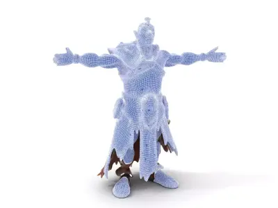 Green Orc Warrior Model Pack with Armor and Accessories Low-poly 3D model