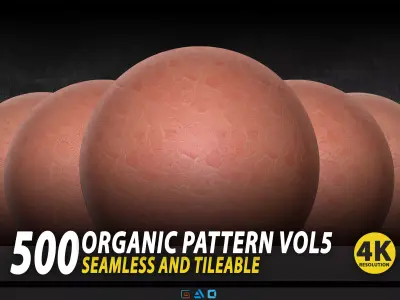 500 Organic Pattern Vol5 - Seamless And Tileable Texture