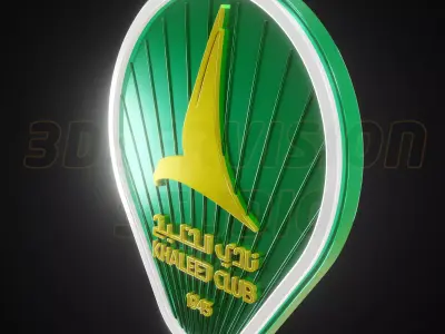 Khaalej Saudi Club logo - Cinematic - 3D print 3D model