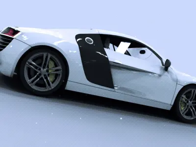 Audi R sports car 3D model