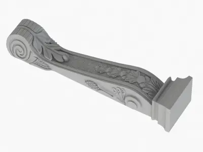 Scroll Corbel 43  3D model