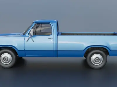 Dodge Pickup D100 1974 3D print model