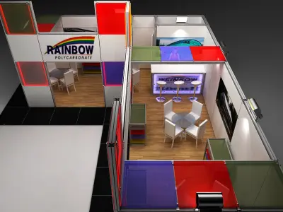 Maxima exhibit fair stand 3D model