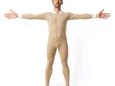 Beige Unity Suit model pack Low-poly 3D model