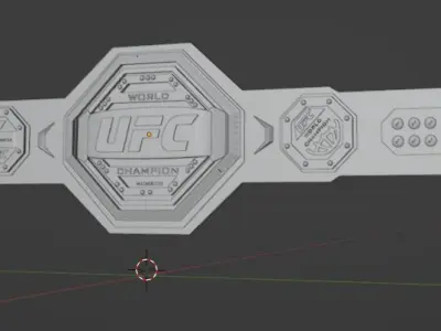 UFC Championship belt 3D print model 3D print model