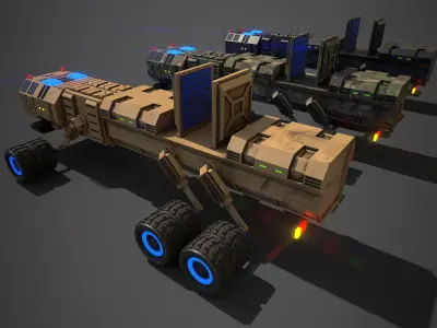 Rover Ten Low-poly 3D model