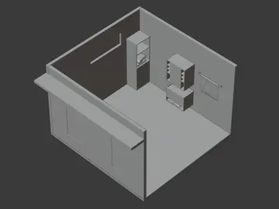 Bathroom Scene  Free 3D model