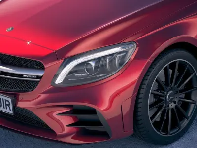 Mercedes C-class Estate AMG 2019 3D model