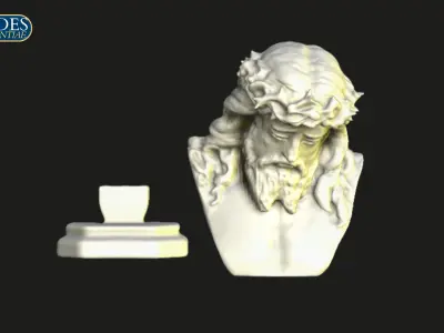 Ecce Homo Christ Bust Catholic Art  3D print model