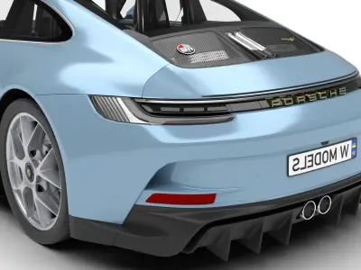 Porsche 911 S-T 2024 3D model