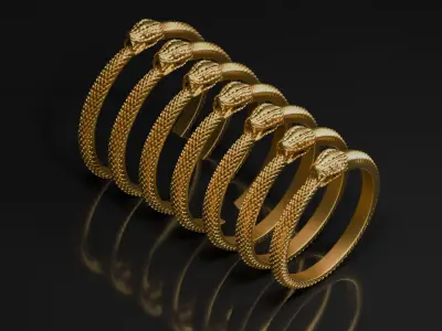 Ouroboros Ring size 6-14 3D print model