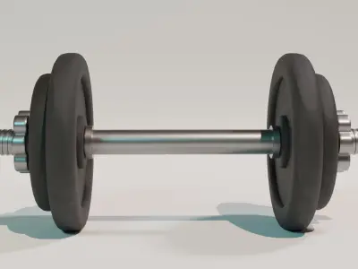 dumbell dumbbell Low-poly 3D model