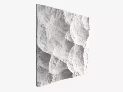 74-RockPanel sandstone wall art transparent 3D model