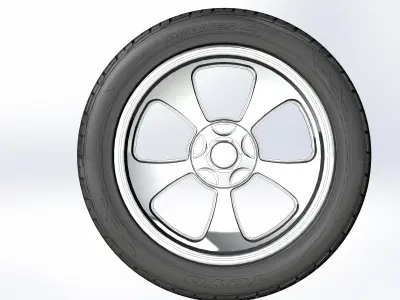 Custom wheels Billet Vintec SLD89 for your scale model 3D print model