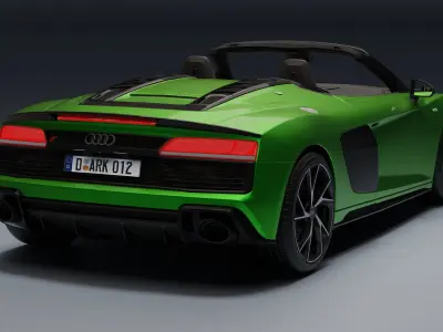 Audi R8 Spyder Low-poly 3D model buy