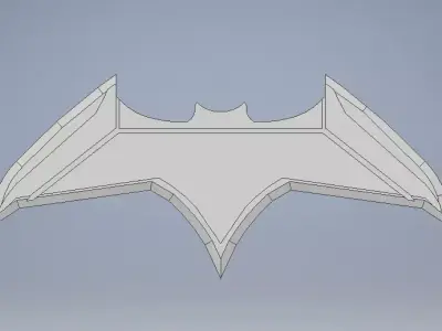 Batarang batman logo Free 3D print model