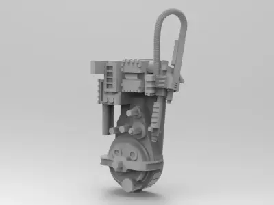 PROTON PACK AND GURNEY FROM GHOSTBUSTERS SCALE MODEL DETAIL KIT 3D print model