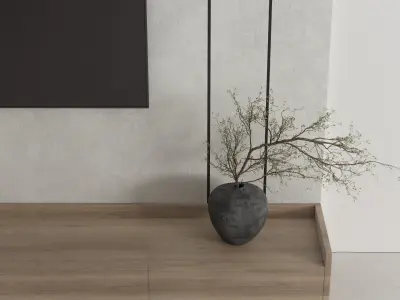 Tv Wall Set 08 3D model