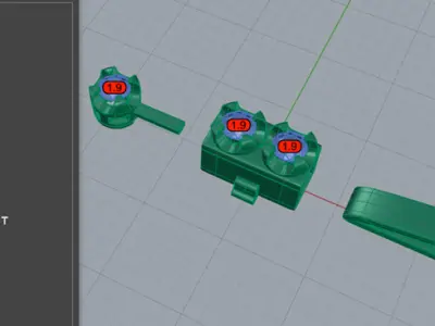 3pt Gem Or Diamond Tennis Bracelet 3D print model