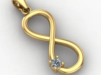 Infinity pendant Free 3D print model