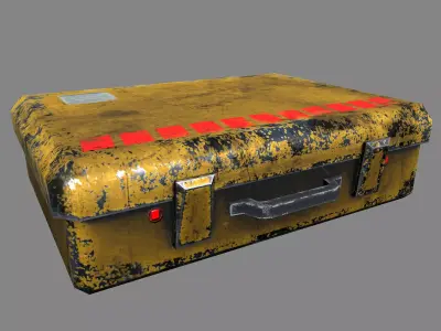 Metal Case Free low-poly 3D model
