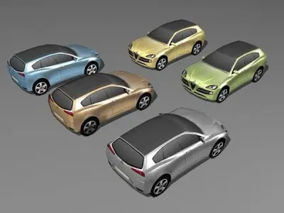 Alfa Romeo Kamal Low-poly 3D model