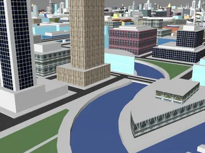 Beijing Birds Nest Urban highrise building building ancillary 3D model